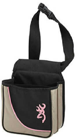 Browning Cimarron Trap Pouch For Her Black/ Tan Pink Logo